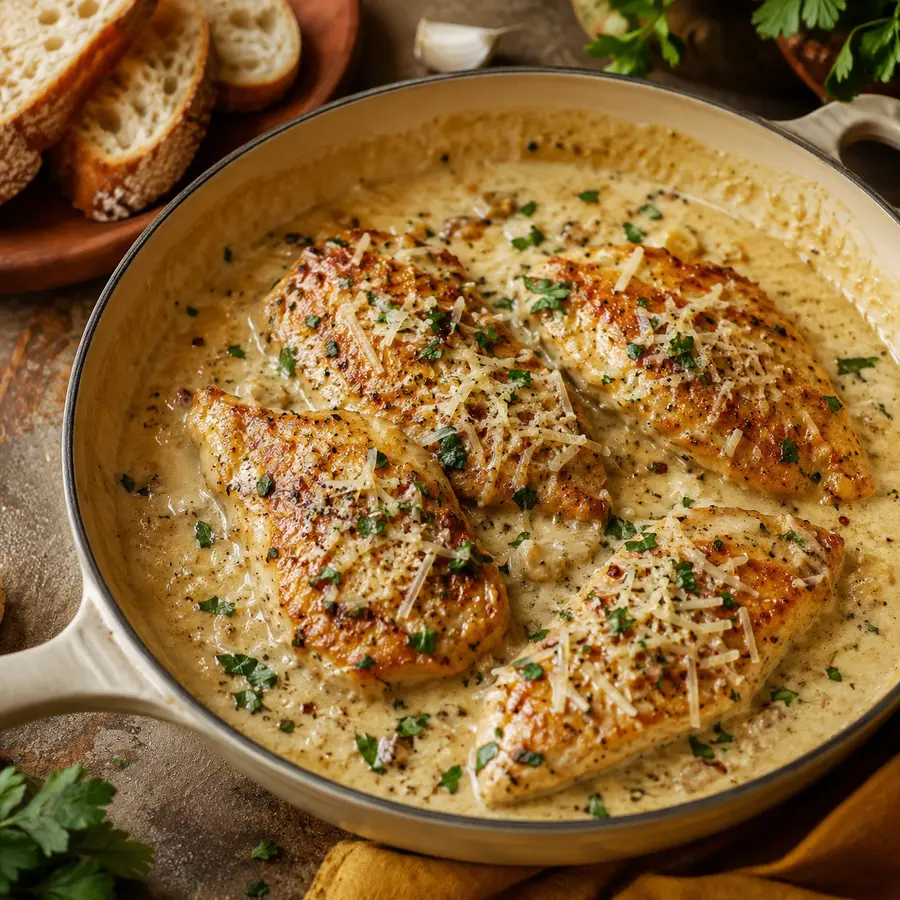 Comforting creamy chicken recipe