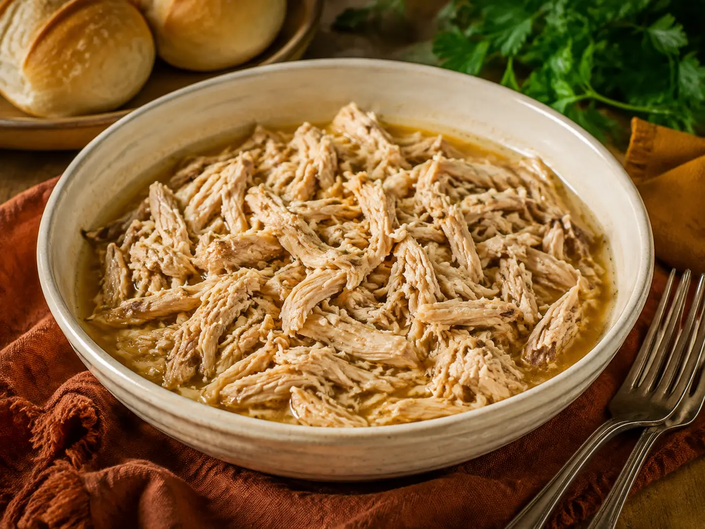 Easy Crockpot Shredded Chicken