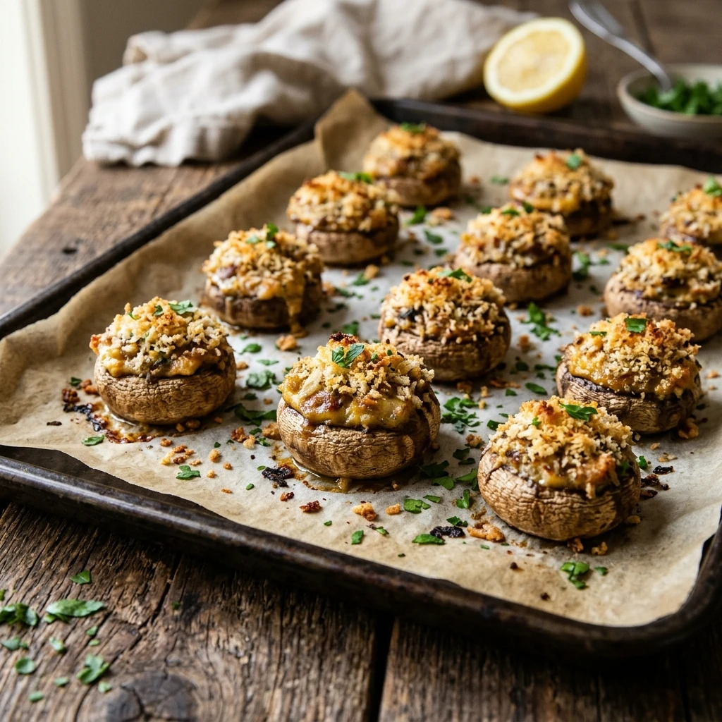 Stuffed Mushrooms With Cream Cheese, Ready in 45 Minutes