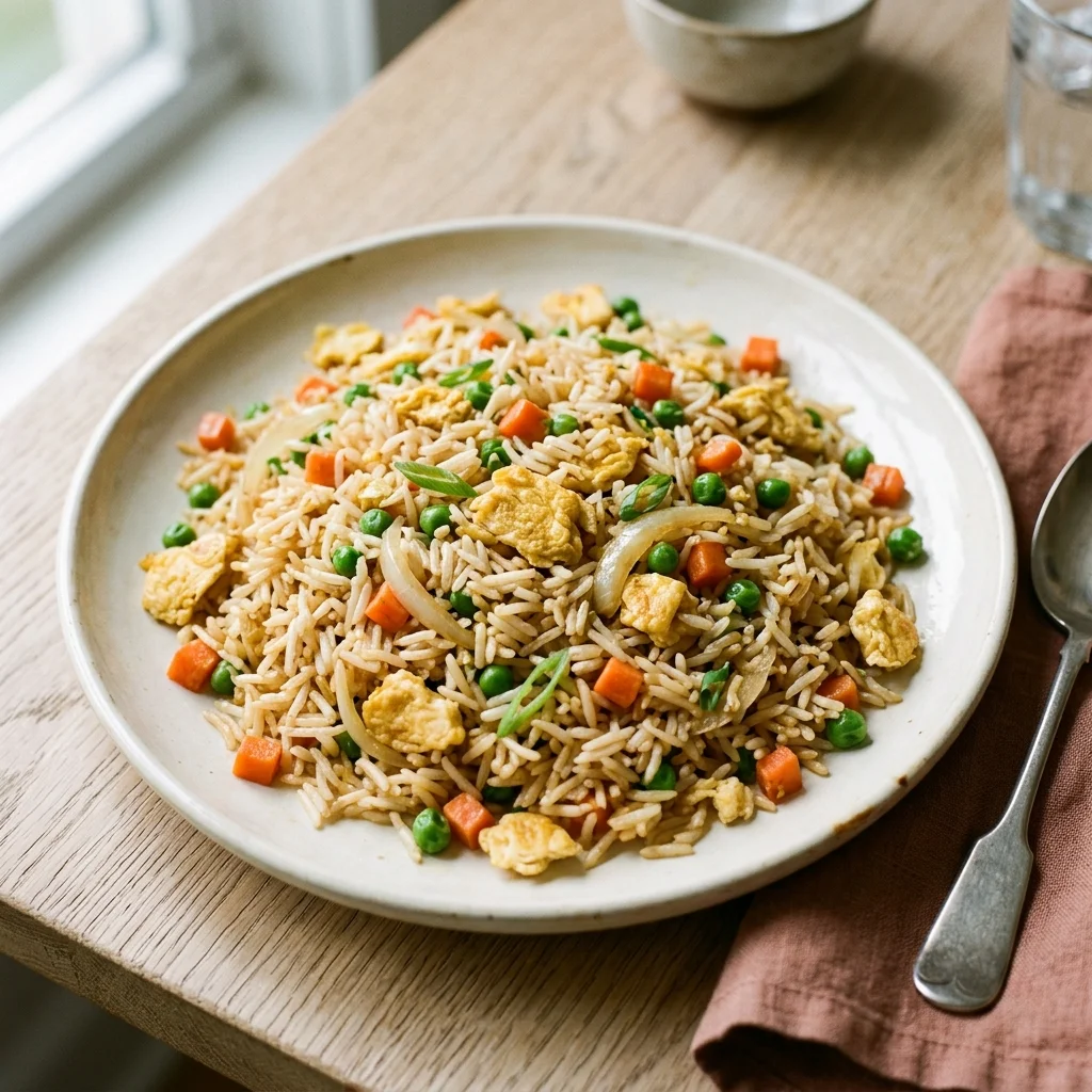 Fried Rice with Golden Egg and Crisp Vegetables