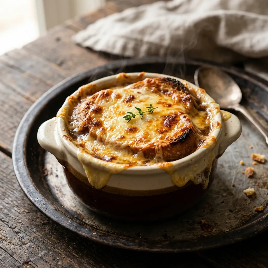 French Onion Soup with Deeply Caramelized Onions