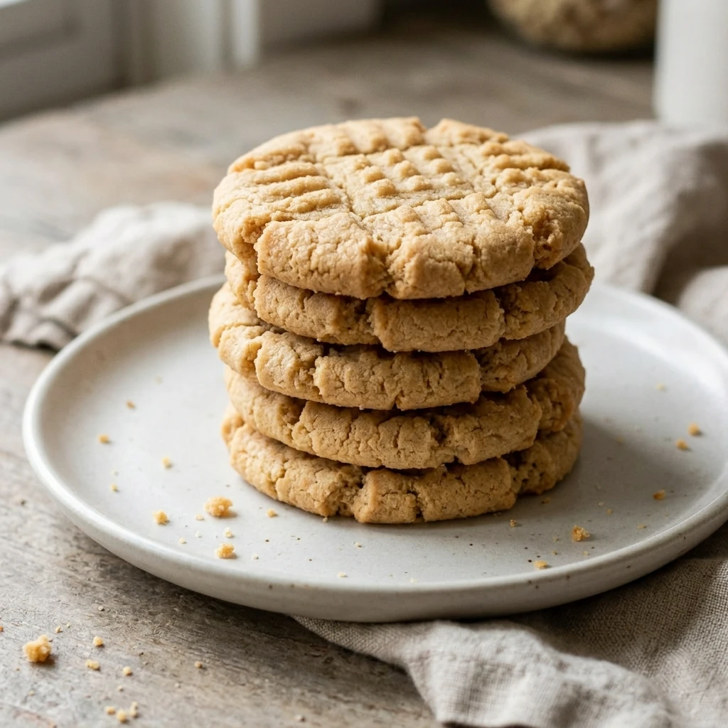 Easy Peanut Butter Cookies with Soft Centers and Crisp Edges