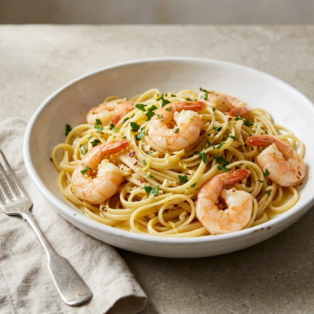 Easy Shrimp Scampi With Garlic Lemon Butter in 30 Minutes